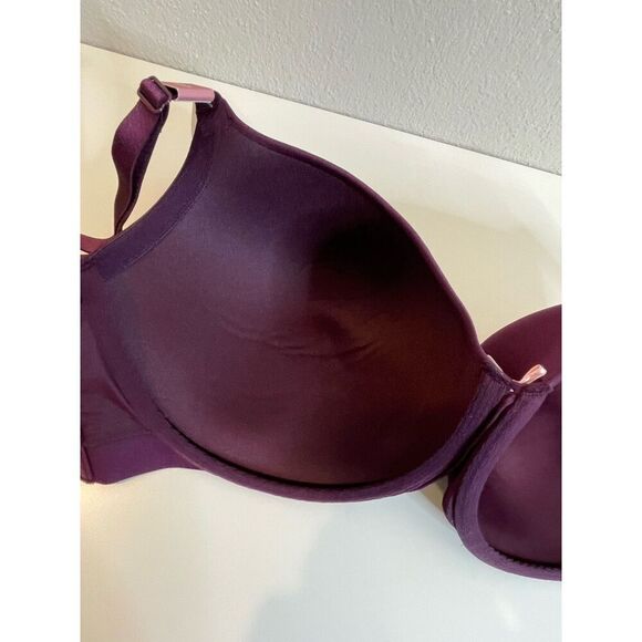 Cacique Lane Bryant Bra Lightly Lined Balconette Underwire Size 42DDD Maroon NWT - Picture 13 of 14